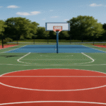 backyard basketball court flooring