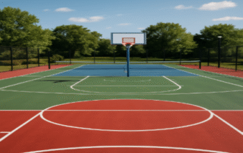 backyard basketball court flooring