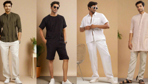 Linen dress material for tailored outfits that stay comfortable all day